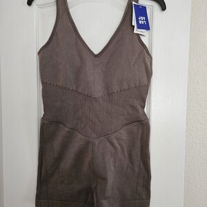 JoyLab Chocolate Sleeveless Fitted Bodysuit NWT